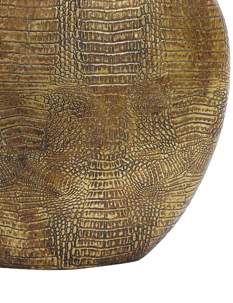 Bronzefarbene stilvolle Tischlampe Light & Living Skeld mattglas – Bild 4