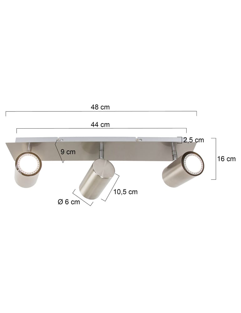Coole Deckenleuchte Trio Leuchten Marley Stahl – Bild 8