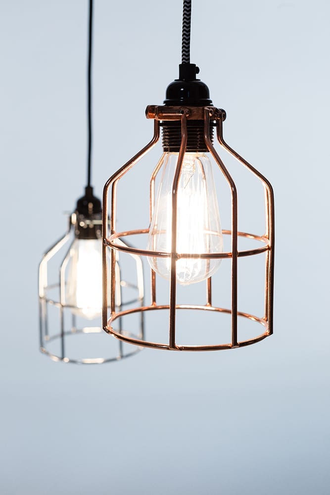 Coole Hängelampe Lichtlab No.15 Kupfer ∅13cm – Bild 4