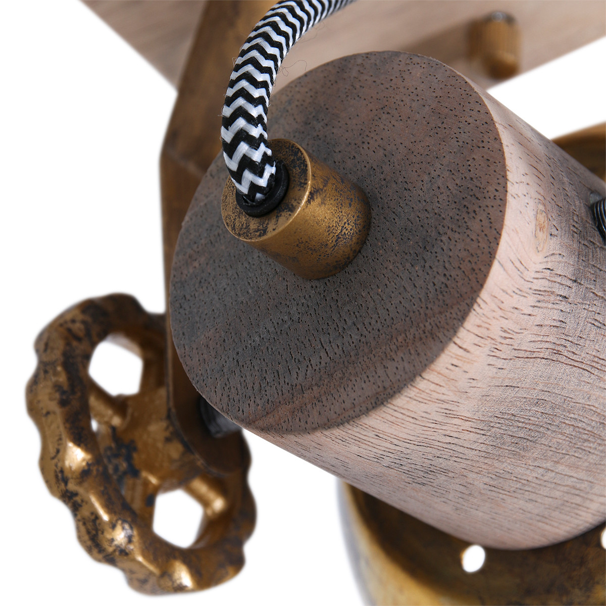 Deckenleuchte Holz Mexlite Gearwood – Bild 4