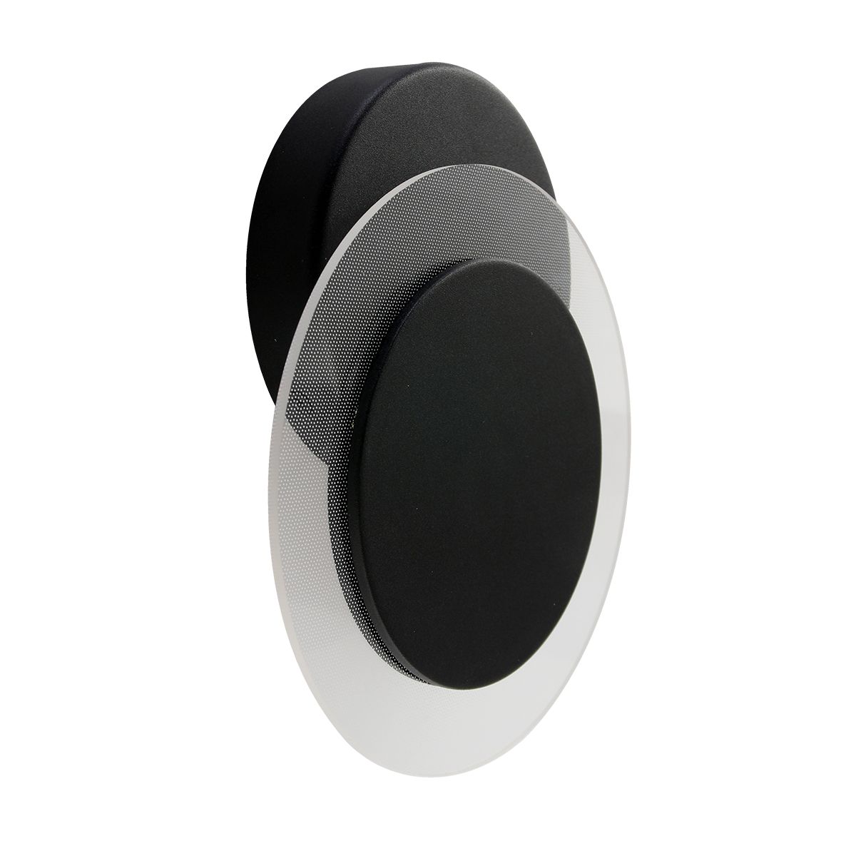 Moderne schwarze Metall-Kunststoff-Wandlampe Steinhauer Lido – Bild 19