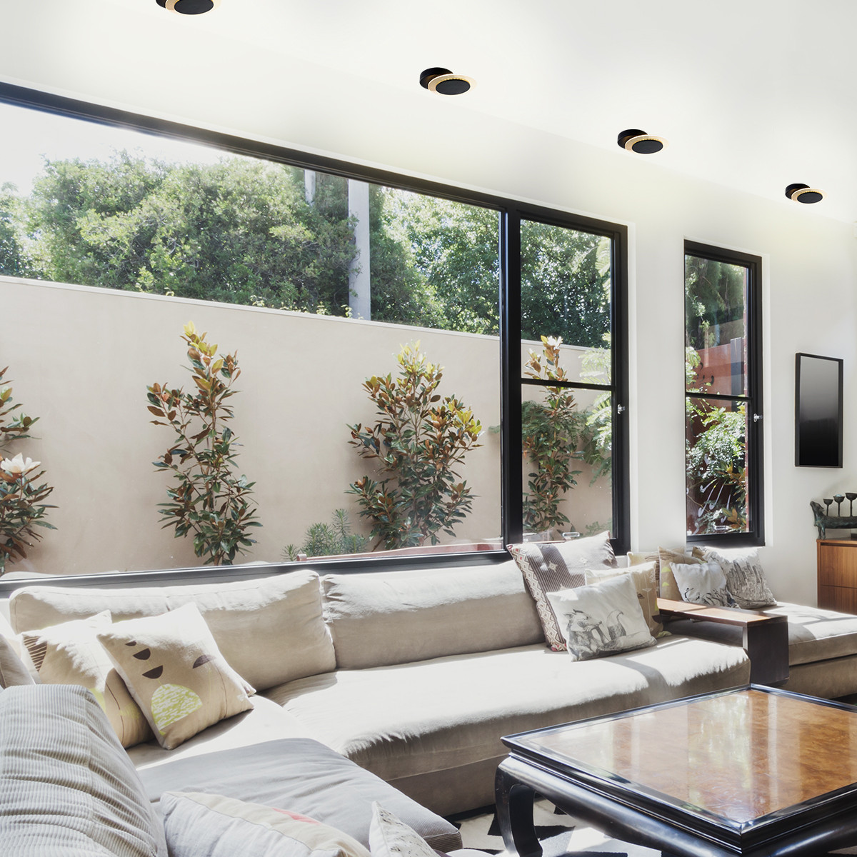 Moderne schwarze Metall-Kunststoff-Wandlampe Steinhauer Lido – Bild 3