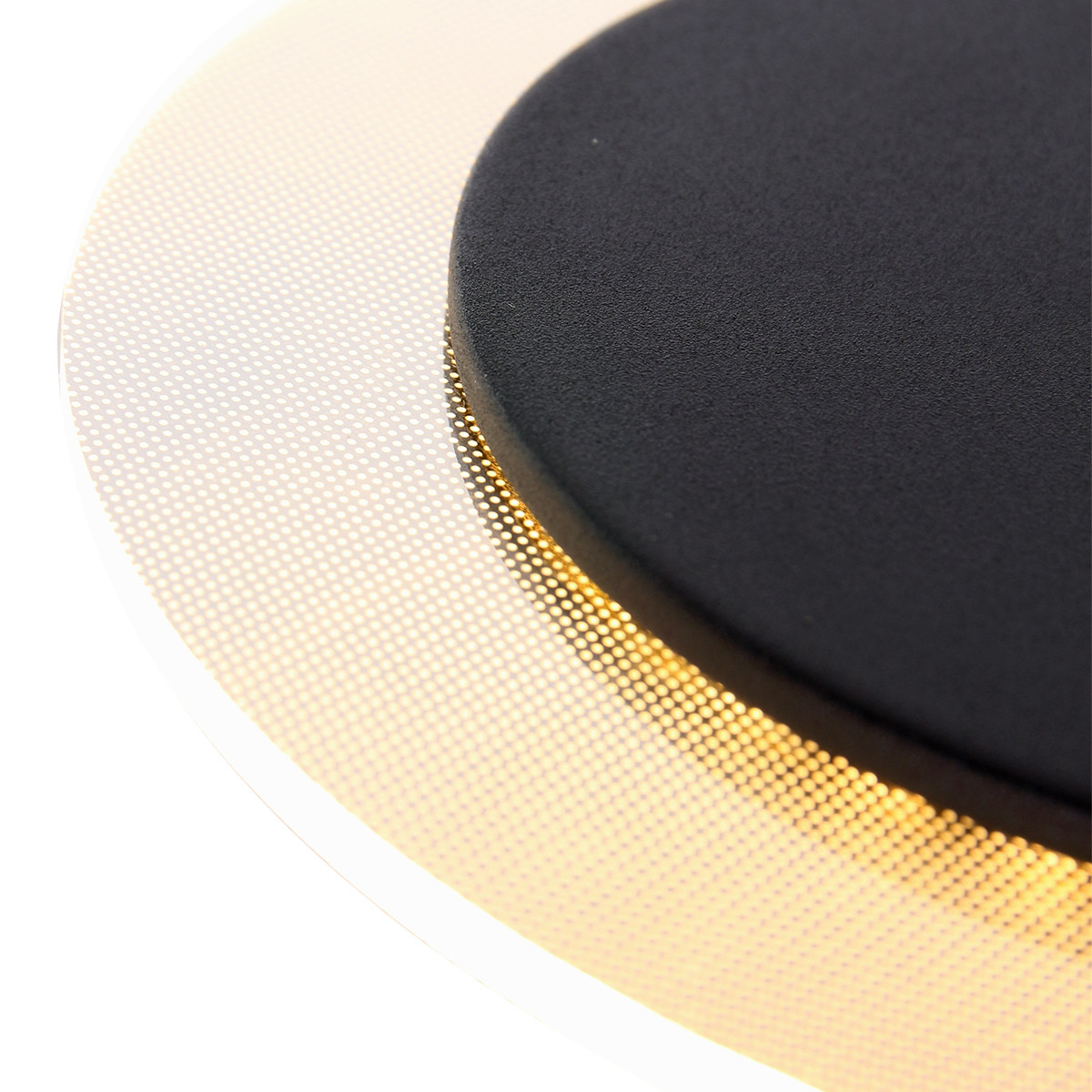 Moderne schwarze Metall-Kunststoff-Wandlampe Steinhauer Lido – Bild 5