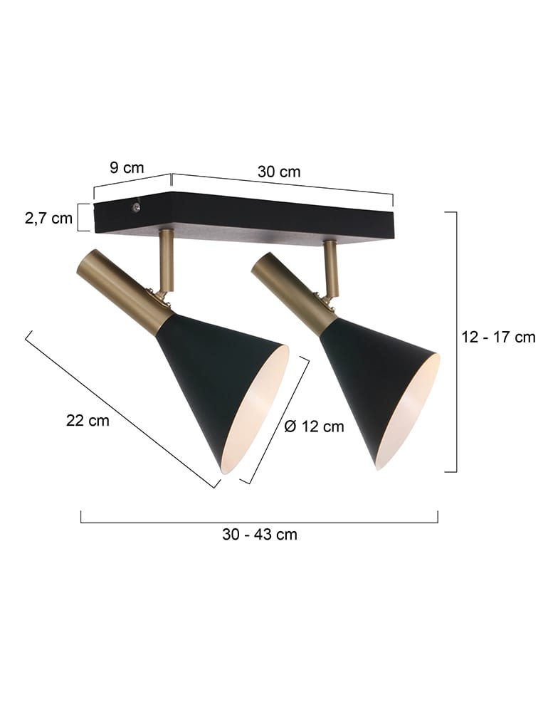 Deckenleuchte schwarz gold Anne Lighting Anne´s Choice – Bild 9