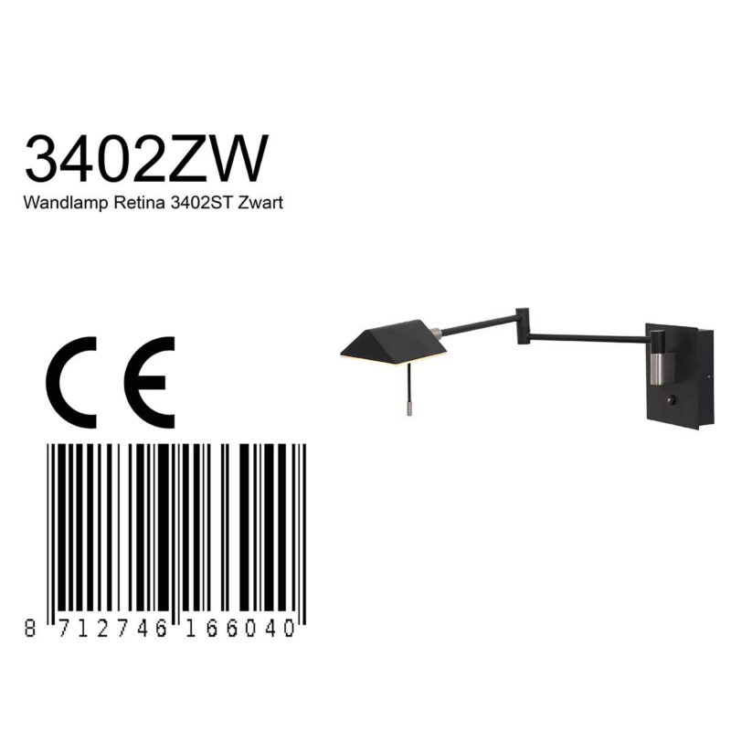 design-led-wandleuchte-steinhauer-retina-schwarz-3402zw-7