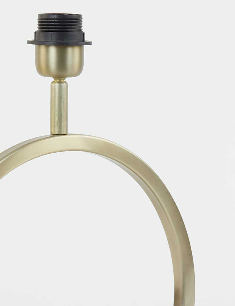 Design-Tischlampe mit weißem Schirm Light & Living Liva gold und mattglas – Bild 3