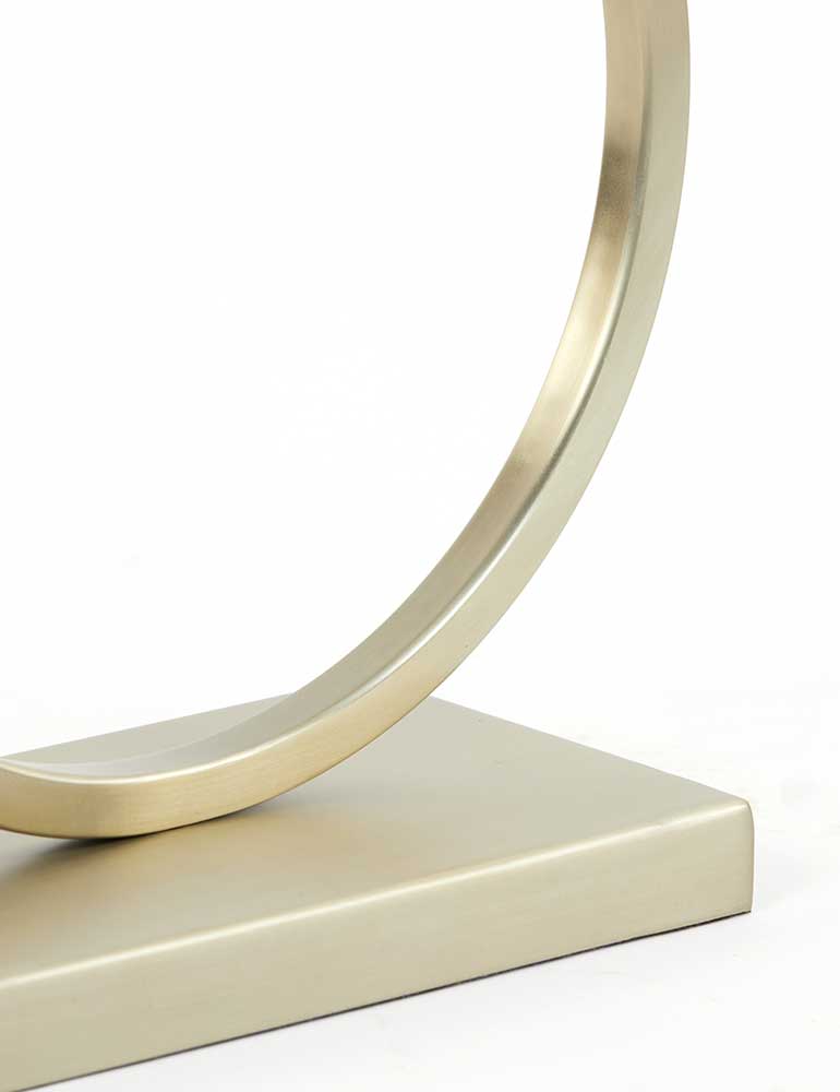 Design-Tischlampe mit weißem Schirm Light & Living Liva gold und mattglas – Bild 5