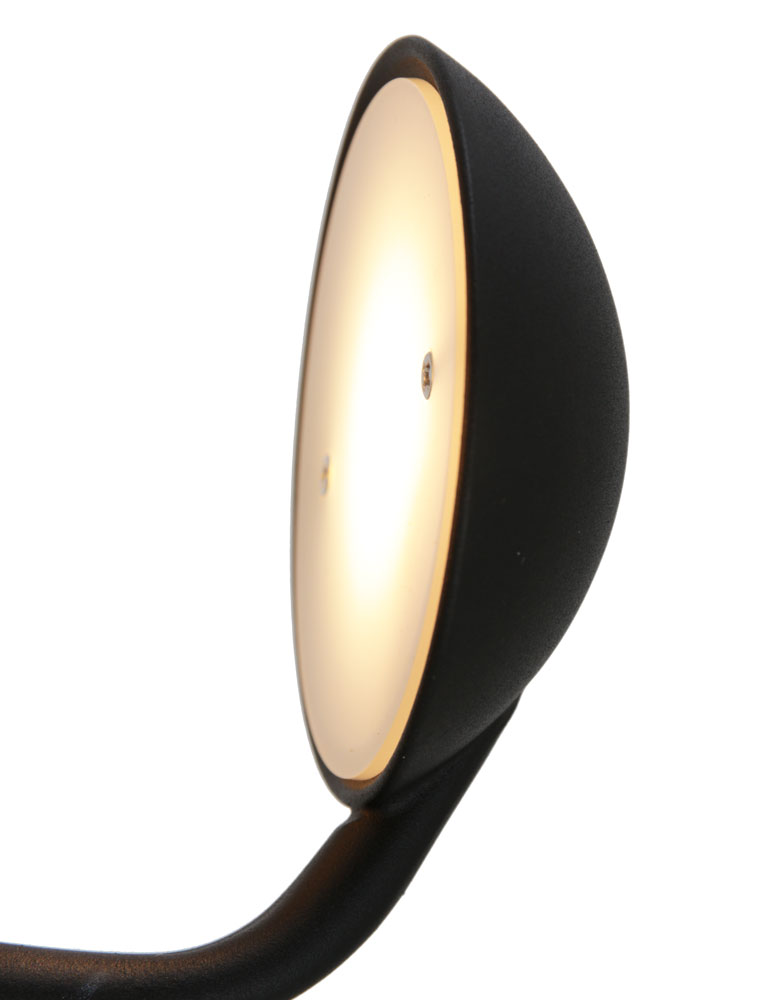 Designer Wandleuchte Trio Leuchten Aurora schwarz gold – Bild 3