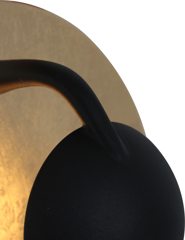 Designer Wandleuchte Trio Leuchten Aurora schwarz gold – Bild 5