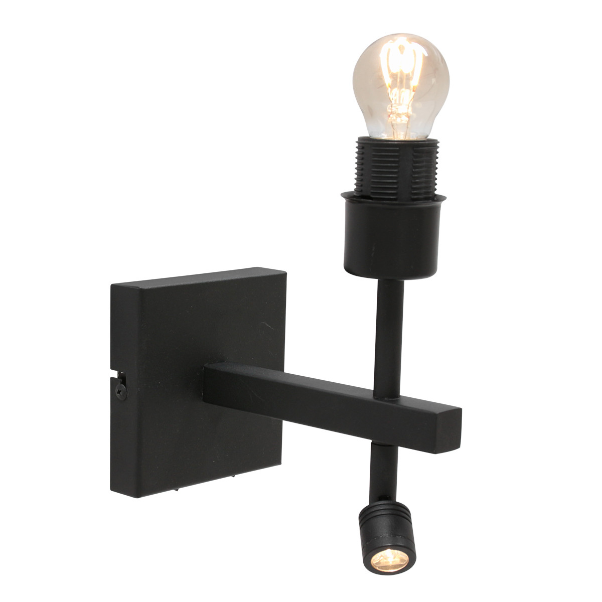 Dimmbare Lampe mit braunem Schirm Steinhauer Stang – Bild 3