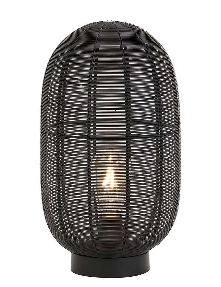 Drahtlampe Tischleuchte Light & Living Ophra schwarz – Bild 3