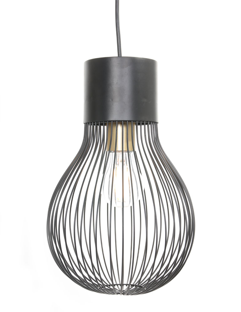 Dreiflammige Draht Tischleuchte Trio Leuchten Dave schwarz – Bild 3