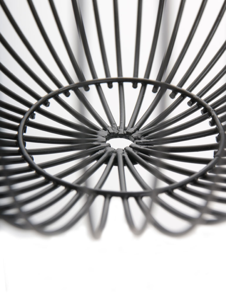 Dreiflammige Draht Tischleuchte Trio Leuchten Dave schwarz – Bild 4