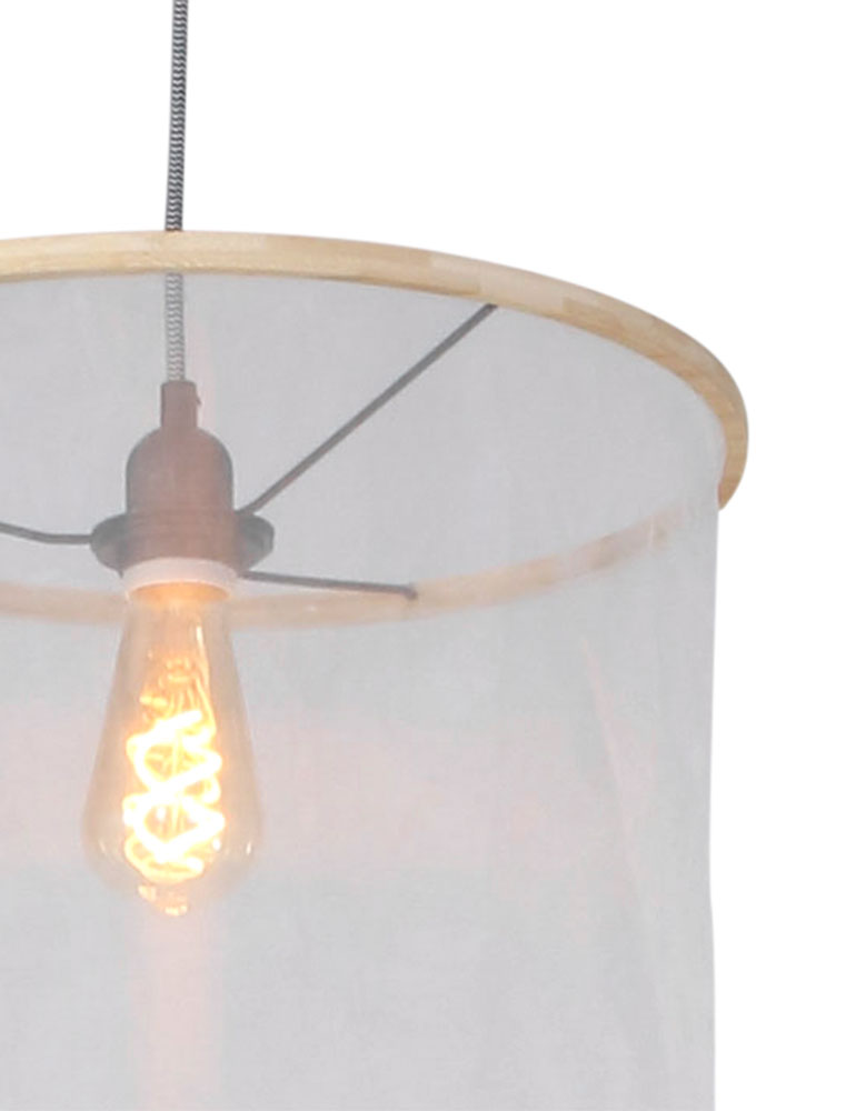 Durchsichtige Pendelleuchte Mexlite Finn Baumwolle – Bild 5