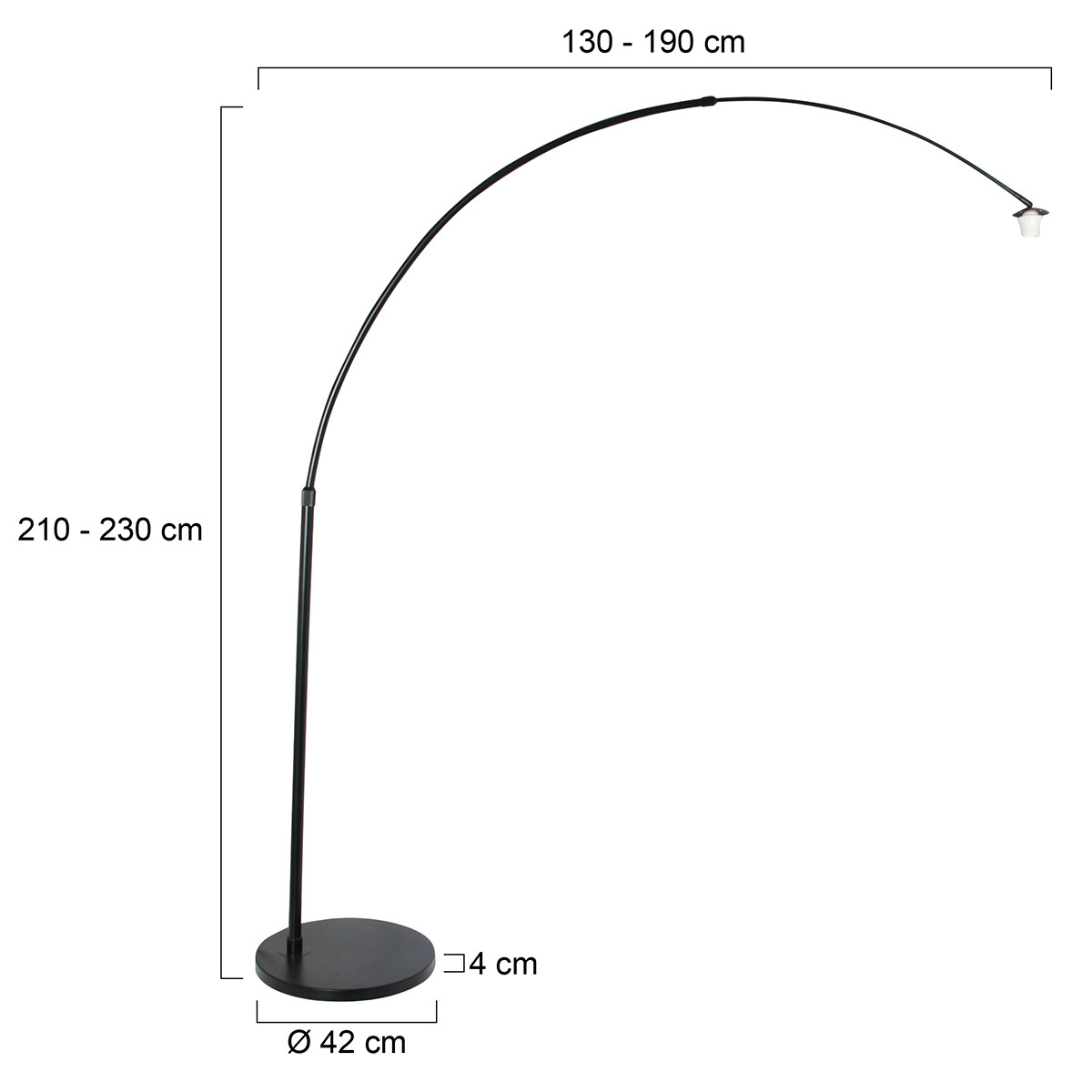 Elegante Bogenlampe Steinhauer Sparkled Light – Bild 7