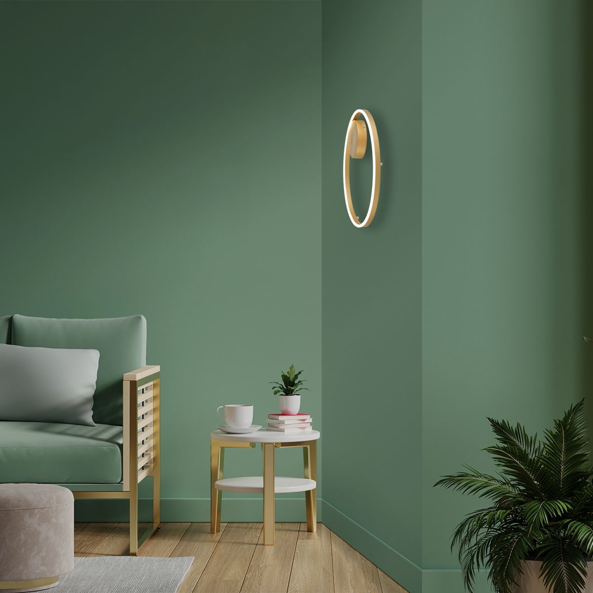 Elegante Mattschwarze Deckenlampe mit Goldakzent Steinhauer Mykty – Bild 3