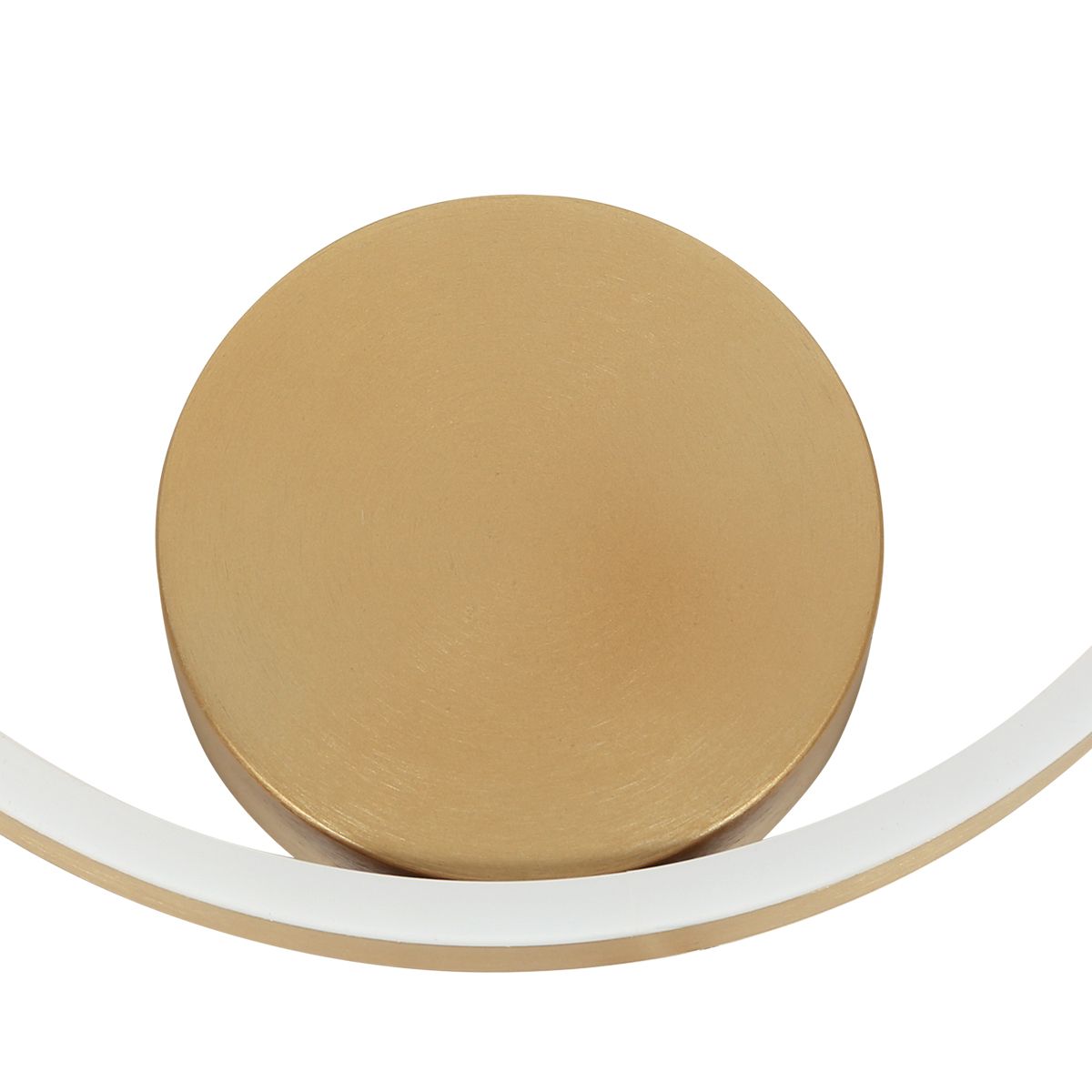 Elegante Mattschwarze Deckenlampe mit Goldakzent Steinhauer Mykty – Bild 4