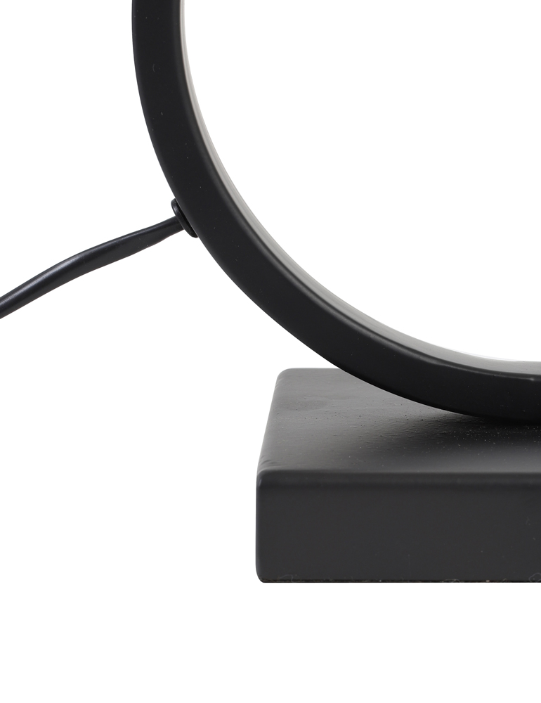 Elegante Tischleuchte mit grauem Samt Lampenschirm Light & Living Jamiro schwarz – Bild 4