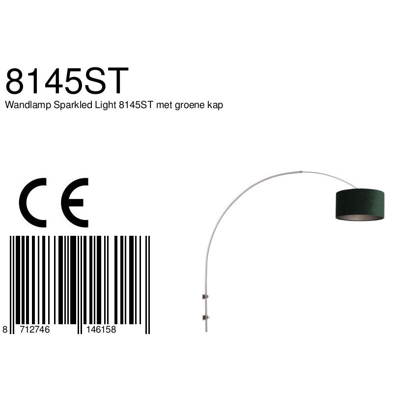 Elegante Wandbogenleuchte Steinhauer Sparkled Light – Bild 7