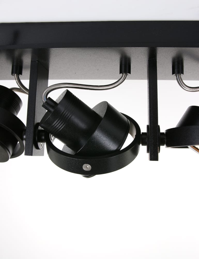 Drei schwarze Aufbauspots Steinhauer Quatro – Bild 3