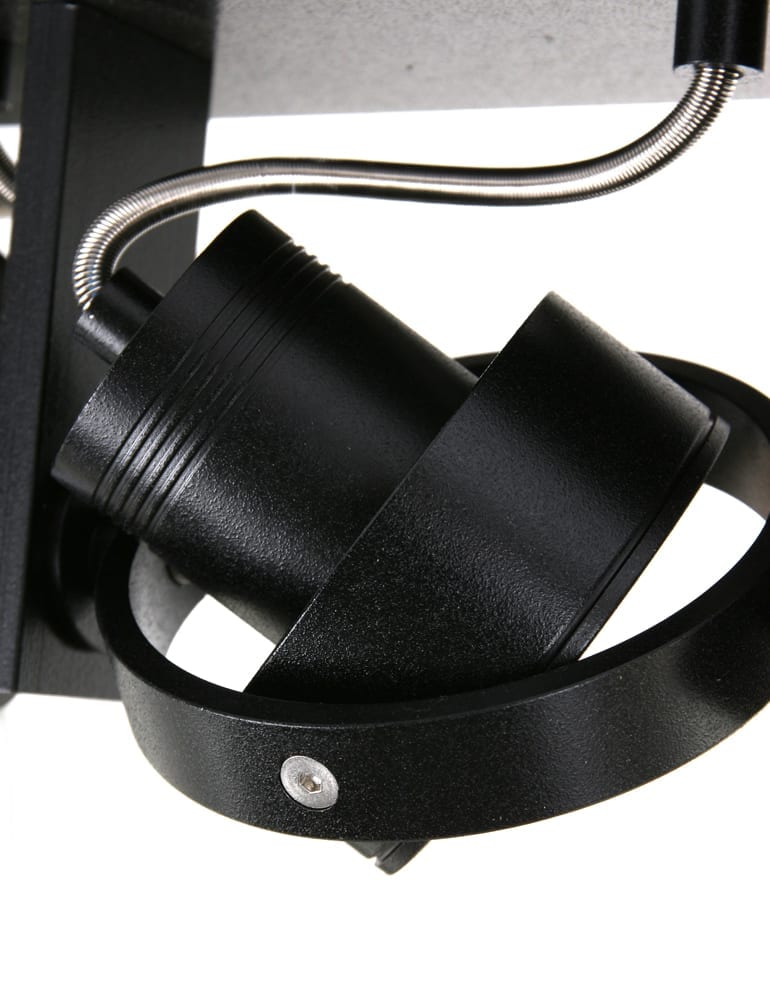 Drei schwarze Aufbauspots Steinhauer Quatro – Bild 6