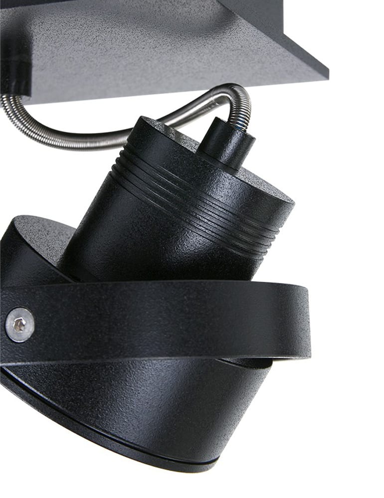 Drei schwarze Aufbauspots Steinhauer Quatro – Bild 7