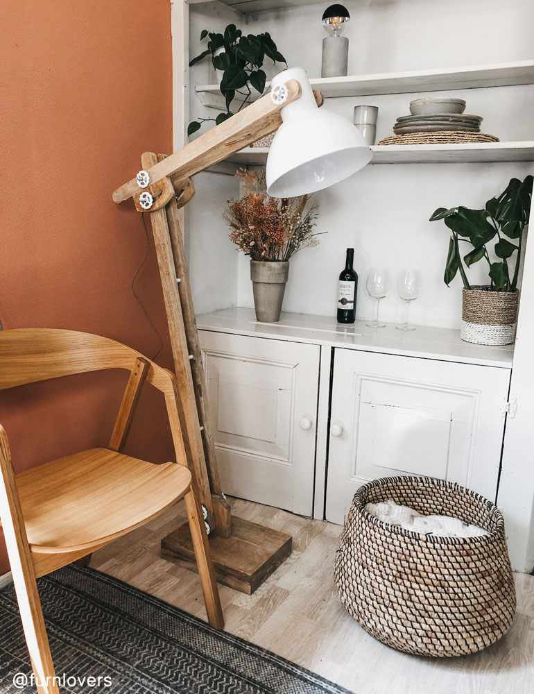 Große Stehlampe Licht & Living Edward weiß – Bild 2