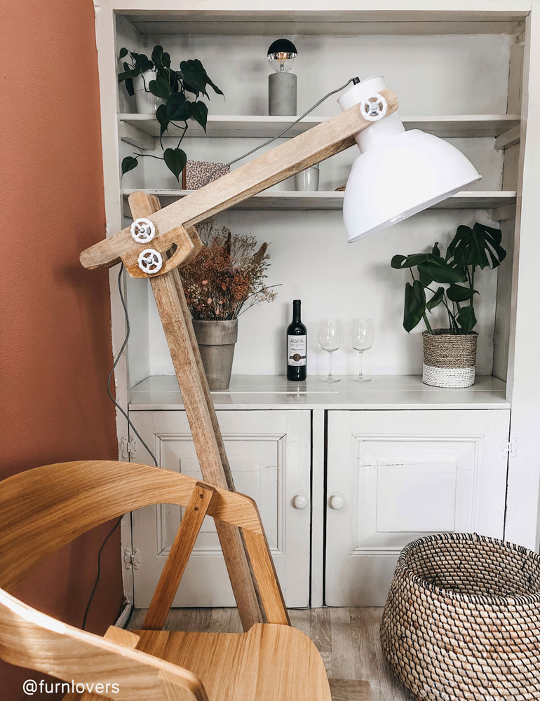 Große Stehlampe Licht & Living Edward weiß – Bild 3