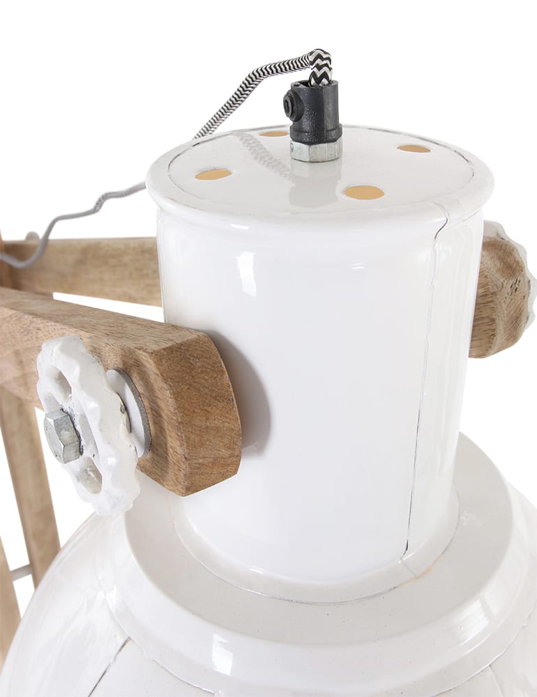 Große Stehlampe Licht & Living Edward weiß – Bild 6