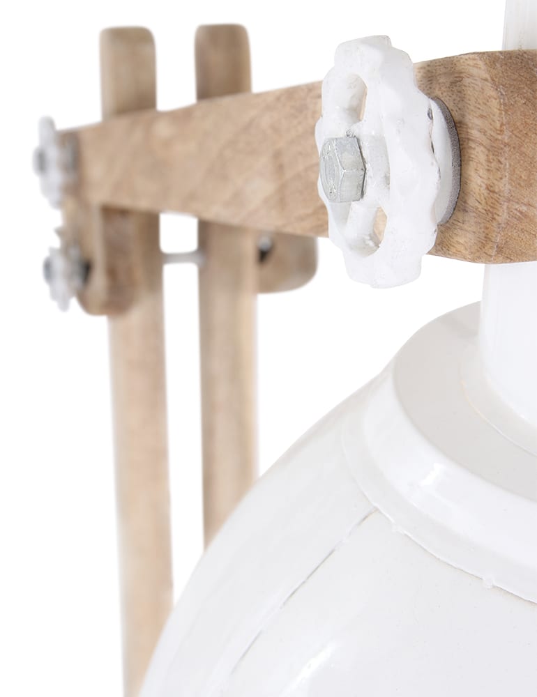 Große Stehlampe Licht & Living Edward weiß – Bild 7