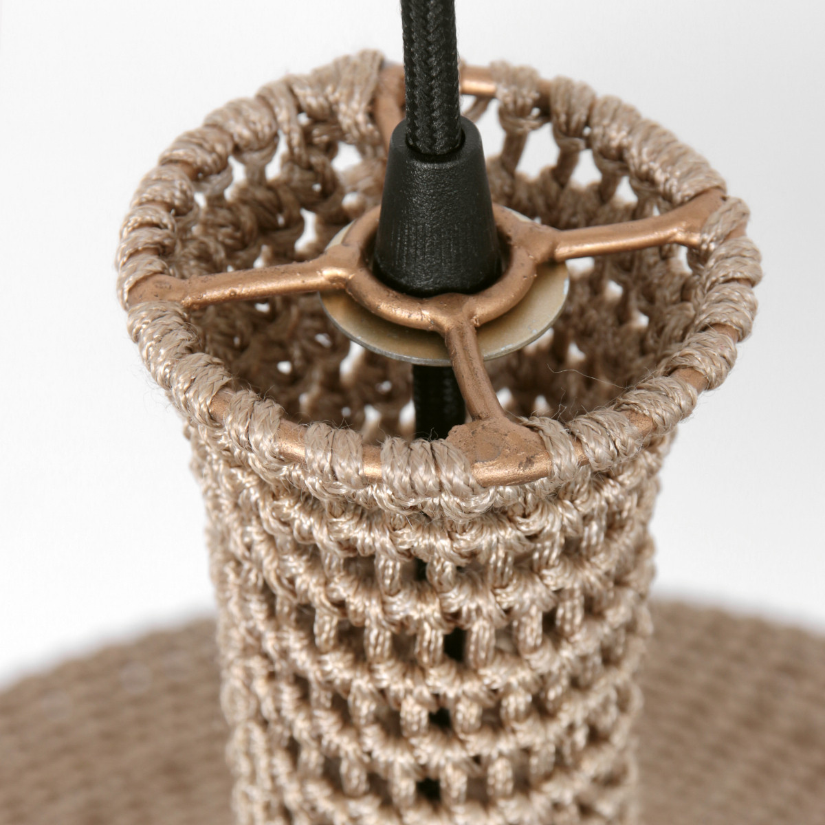 Orientalische cremefarbene handgeknüpfte Hängelampe Anne Light & Home Marrakesch – Bild 10