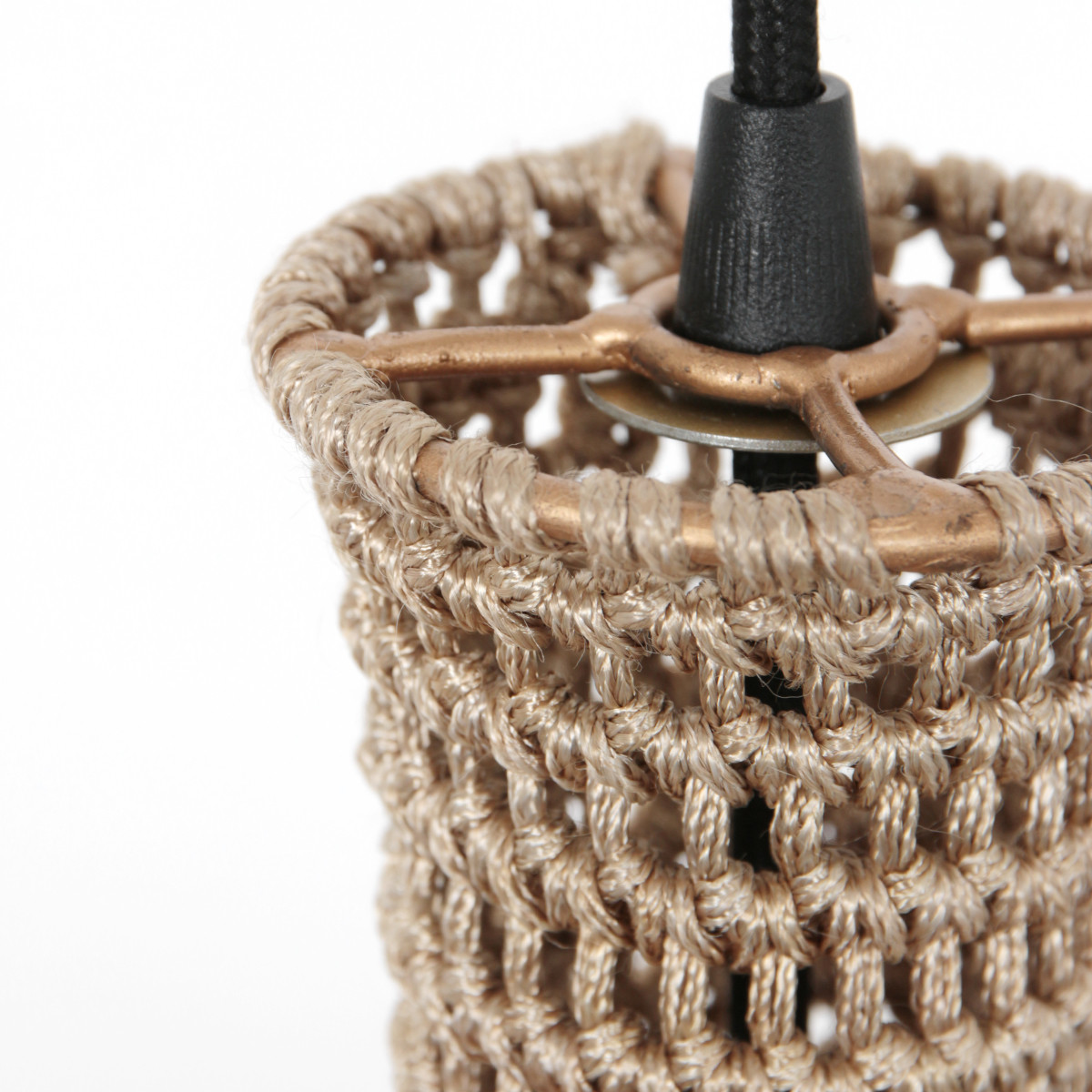 Orientalische cremefarbene handgeknüpfte Hängelampe Anne Light & Home Marrakesch – Bild 11