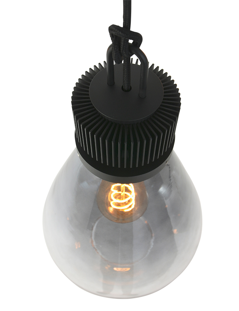 Rétro lampe suspendue en métal noir Steinhauer Flere – Bild 10