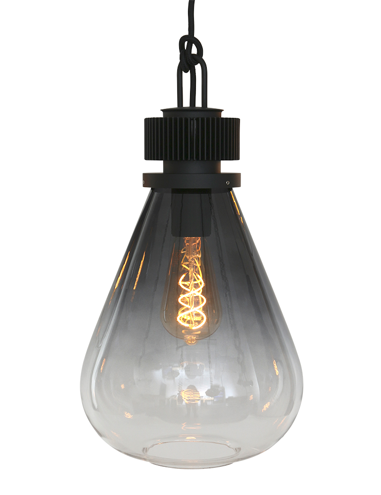 Rétro lampe suspendue en métal noir Steinhauer Flere – Bild 4