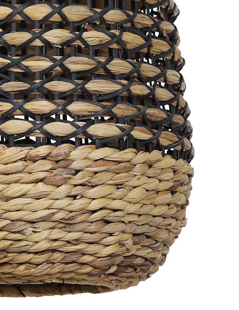 Hängeleuchte geflochten Light & Living schwarz braun – Bild 3