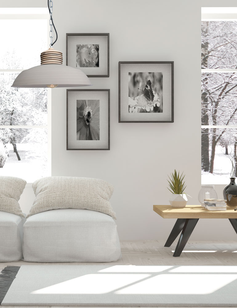 Hängeleuchte mit Holz Mexlite Samso creme ⌀50 cm – Bild 3