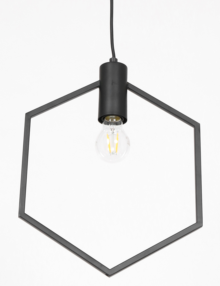 Hängeleuchte Sechseck Light & Living Aina schwarz – Bild 6