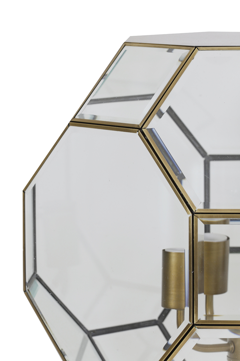 Hanging lamp 34x40 cm LENNOX bronze+glass – Bild 3