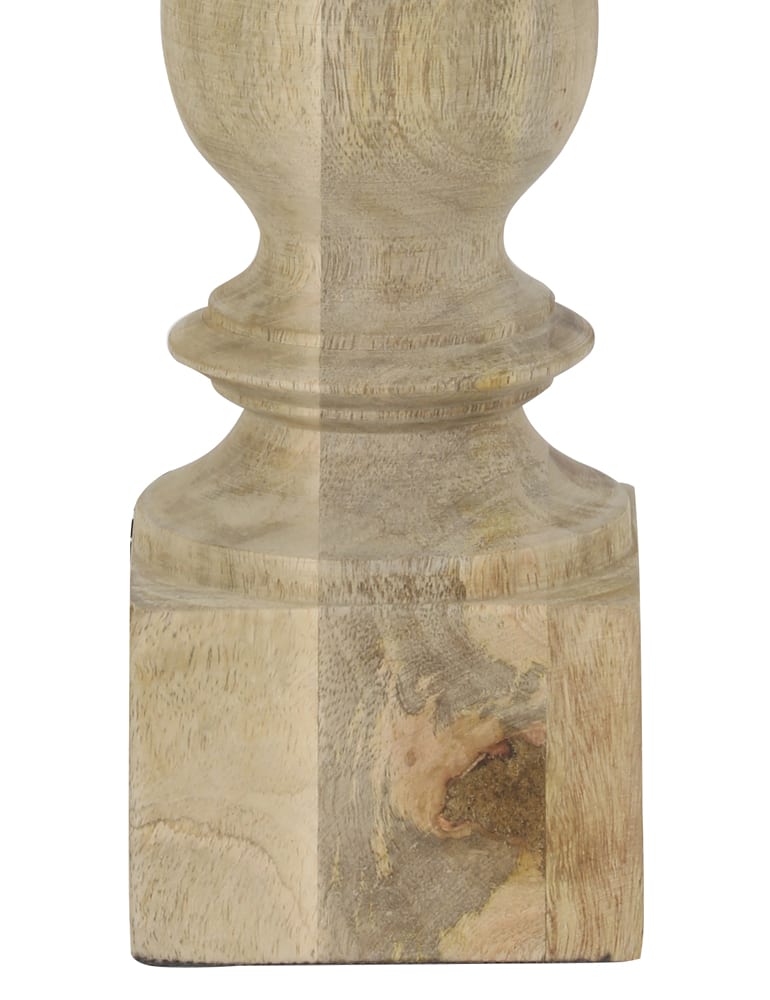Heller rustikaler Holzlampensockel Light & Living Cumani – Bild 3