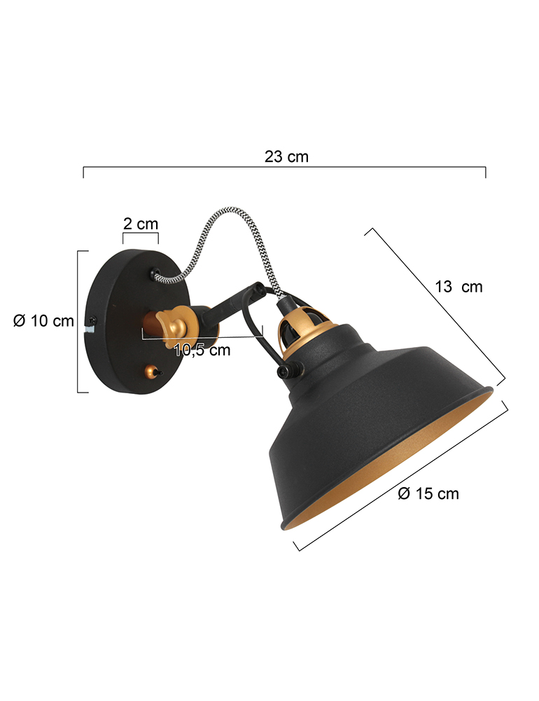 Hippe Wandlampe mit verstellbarem Arm Mexlite Nove – Bild 6