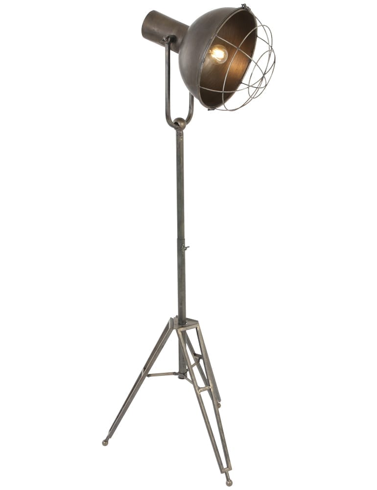Industrial Stativ-Stehleuchte Light&Living Kyan Zink – Bild 2