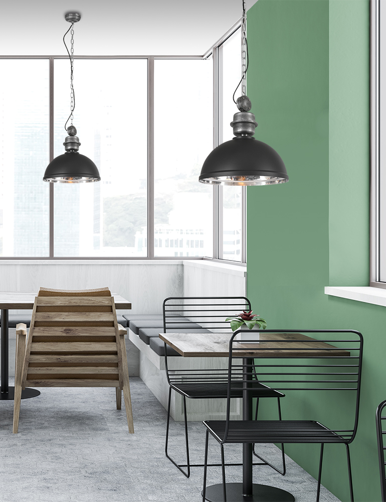 Industrie Hängelampe Light & Living Clinton anthrazit – Bild 3