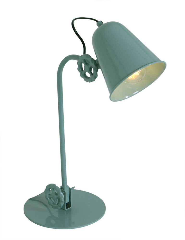 Industrie Tischleuchte Anne Lighting Dolphin grün/grau – Bild 11