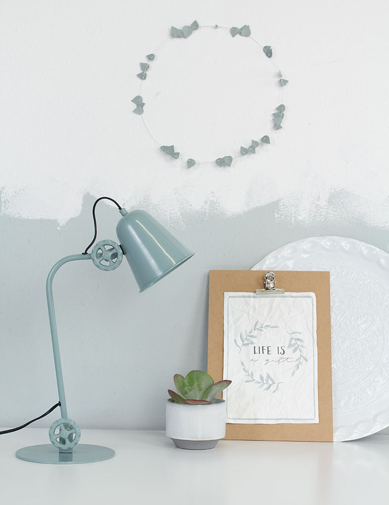 Industrie Tischleuchte Anne Lighting Dolphin grün/grau – Bild 3