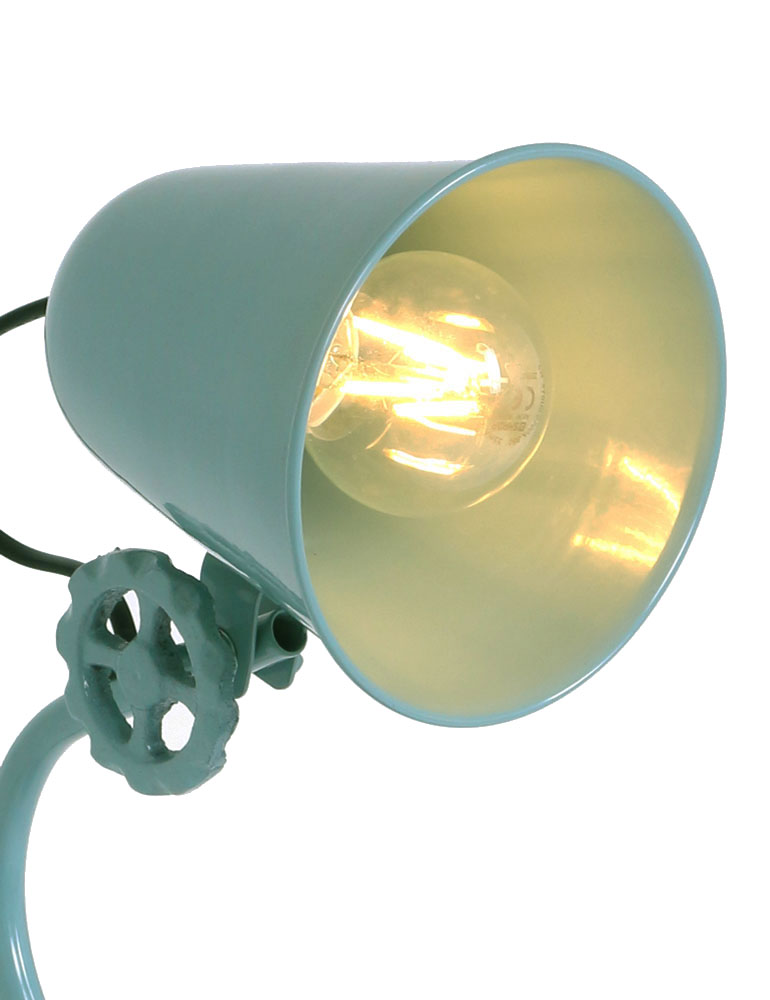 Industrie Tischleuchte Anne Lighting Dolphin grün/grau – Bild 4