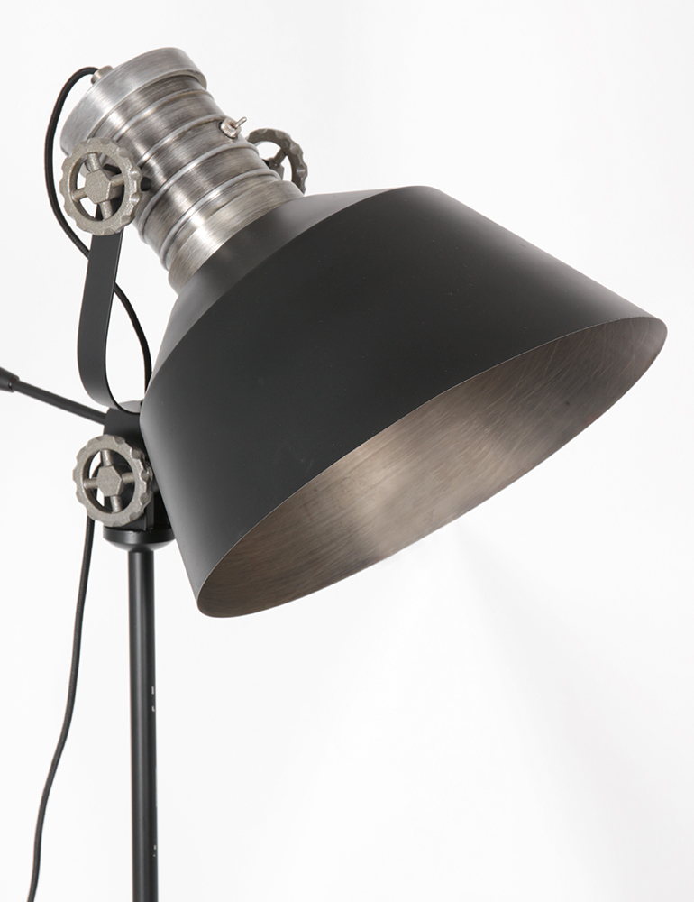 Industrielampe mit Stativ Anne Light & Home Sprocket schwarz – Bild 9