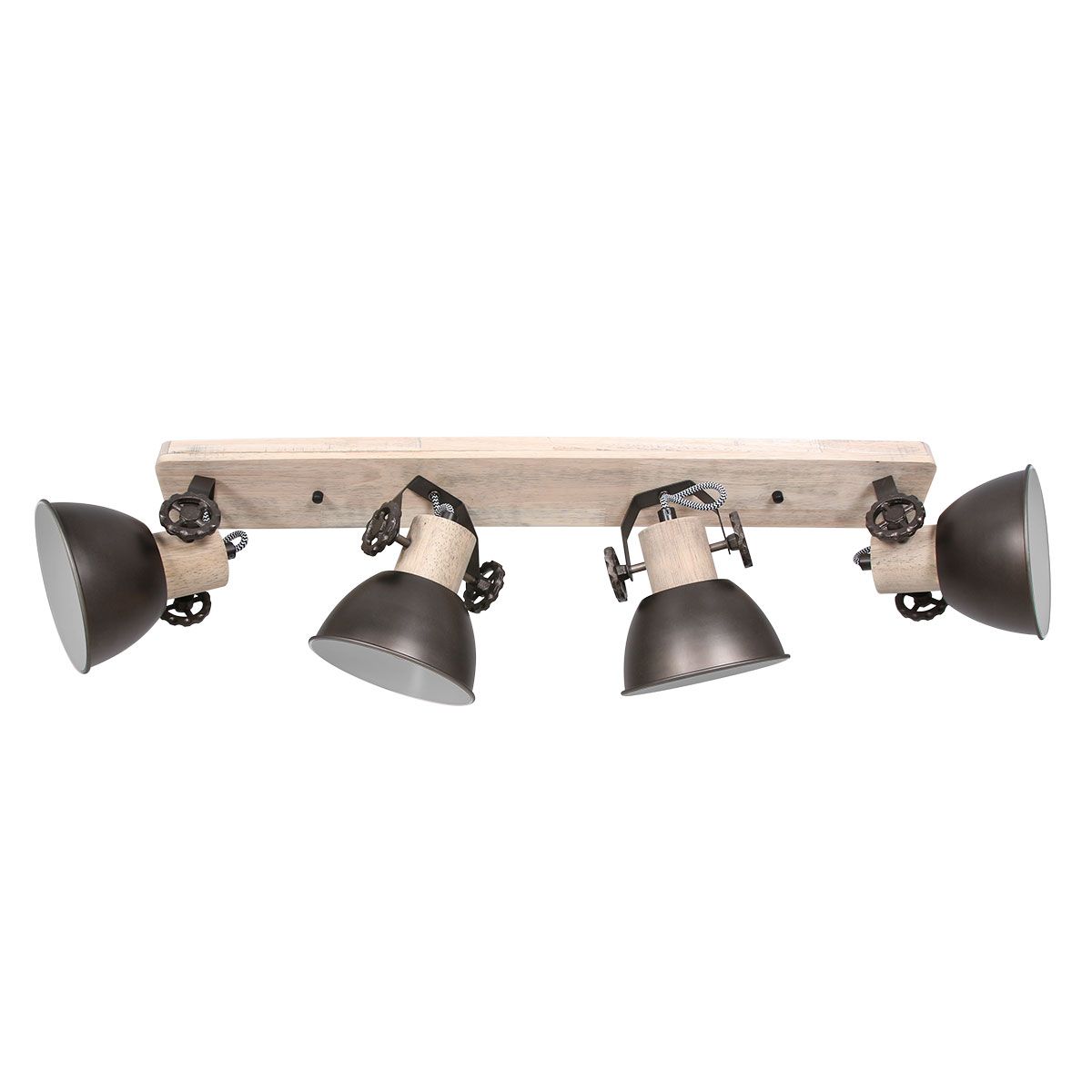 Industrielle Deckenleuchte vierflammig Mexlite Gearwood – Bild 2