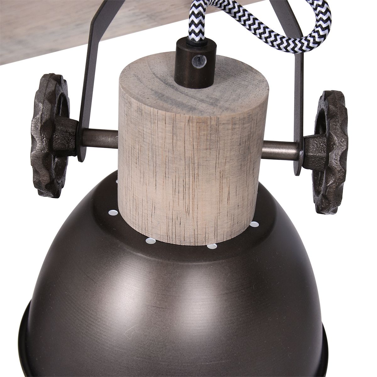 Industrielle Deckenleuchte vierflammig Mexlite Gearwood – Bild 5