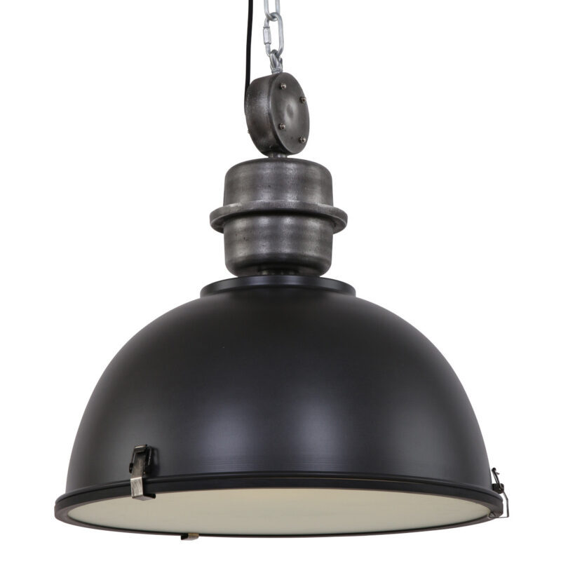 industrielle-esstischlampe-steinhauer-bikkel-xxl-schwarz-52-cm-7834zw