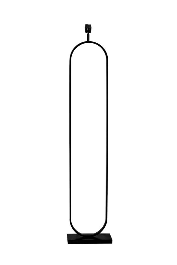 Industrielle schwarze ovale Stehlampe Light & Living Jamiri – Bild 3